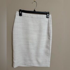 Banana Republic Black and White Textured Skirt